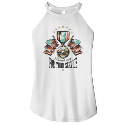 Thank You For Your Service Veteran Women’s Perfect Tri Rocker Tank