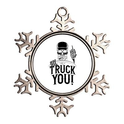 Truck You! Funny Truck Driver Great Gift Metallic Star Ornament