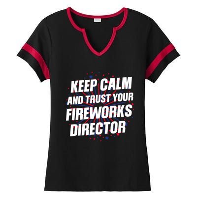 Trust Your Fireworks Director Firework Director Gift Ladies Halftime Notch Neck Tee