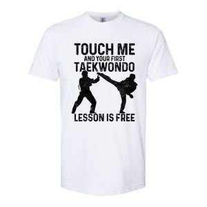 Taekwondo Your First Lesson Is Free Funny Martial Artist Gift Softstyle CVC T-Shirt