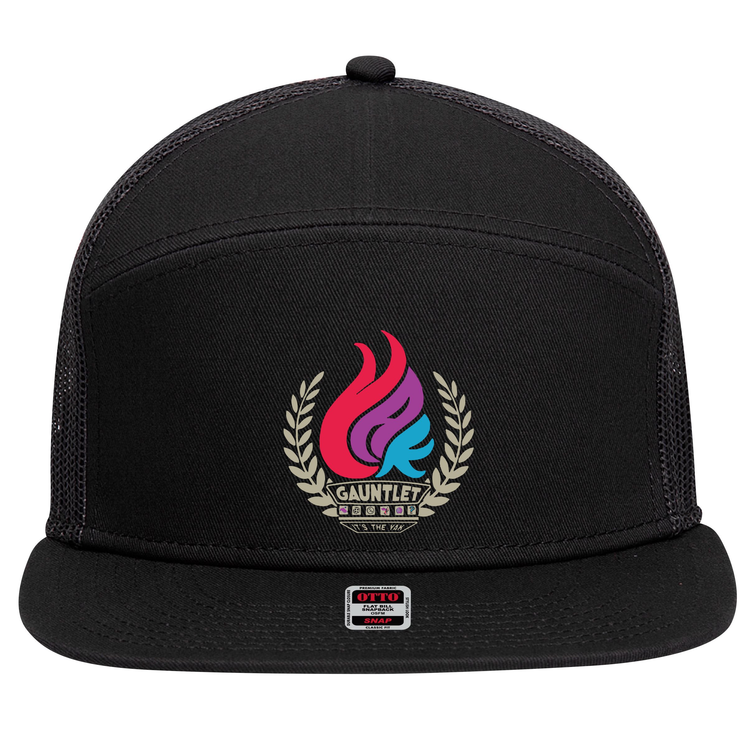 The Yak Gauntlet The Dozen 7 Panel Mesh Trucker Snapback Hat