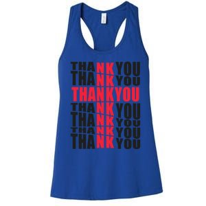 Thank You God Thank Jesus Proud Christian Always Grateful Gift Women's Racerback Tank