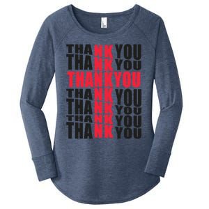 Thank You God Thank Jesus Proud Christian Always Grateful Gift Women's Perfect Tri Tunic Long Sleeve Shirt