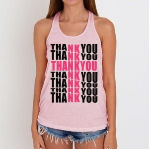 Thank You God Thank Jesus Proud Christian Always Grateful Meaningful Gift Women's Knotted Racerback Tank