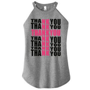 Thank You God Thank Jesus Proud Christian Always Grateful Meaningful Gift Women's Perfect Tri Rocker Tank