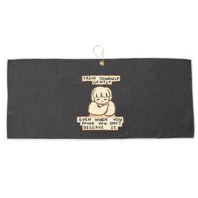 Treat Yourself Gently Even When You Think You Large Microfiber Waffle Golf Towel