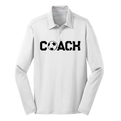 Thank You Gifts Head Assistant Instructional Soccer Coach Silk Touch Performance Long Sleeve Polo