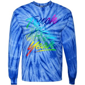 Truck Yeah Gift Semi Truck Driver Big Rig Trucking Trucker Great Gift Tie-Dye Long Sleeve Shirt