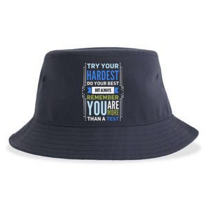 Try Your Hardest Do Your Best Exam Test Day Teacher Testing Sustainable Bucket Hat