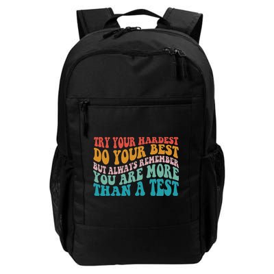 Try Your Hardest Do Your Best Teacher Te Day Backpack