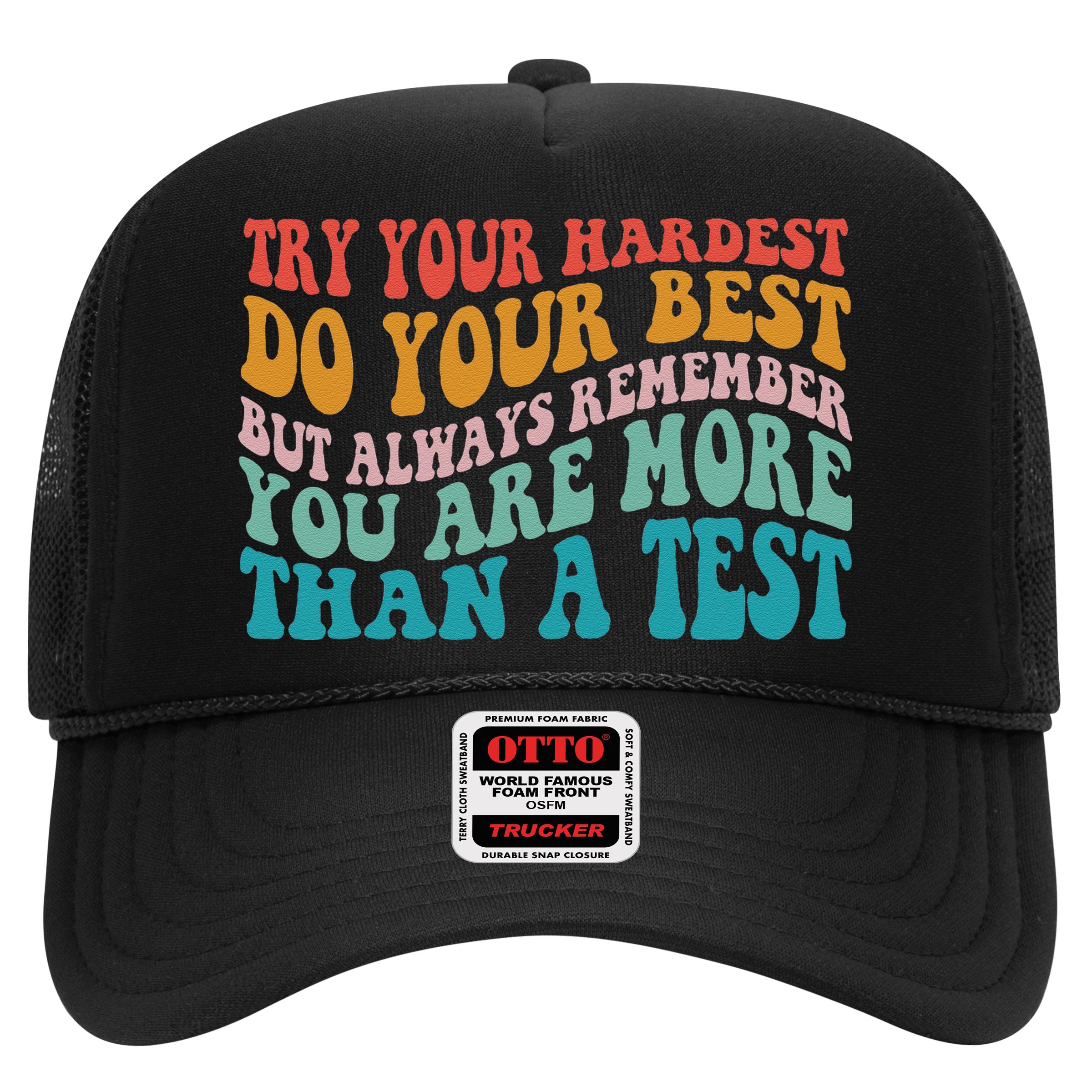 Try Your Hardest Do Your Best Teacher Te Day Hat