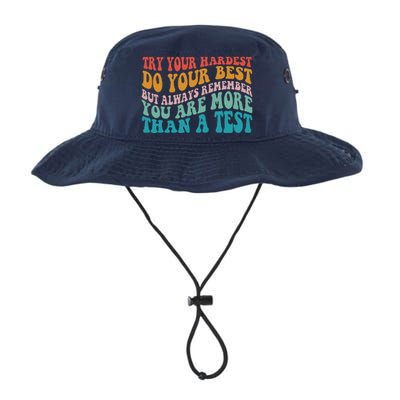 Try Your Hardest Do Your Best Teacher Te Day Legacy Cool Fit Booney Bucket Hat