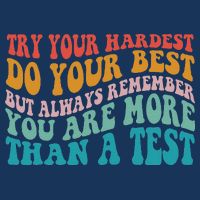 Try Your Hardest Do Your Best Teacher Te Day Pom Pom 12in Knit Beanie