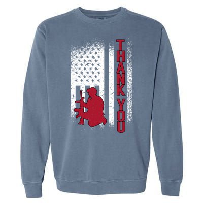 Thank You Honor The Soldiers Memorial Day Funny Gift Garment-Dyed Sweatshirt