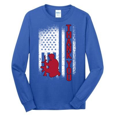 Thank You Honor The Soldiers Memorial Day Funny Gift Tall Long Sleeve T-Shirt