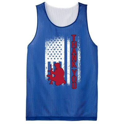 Thank You Honor The Soldiers Memorial Day Funny Gift Mesh Reversible Basketball Jersey Tank