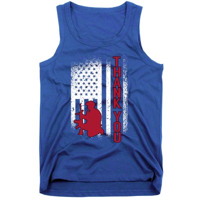 Thank You Honor The Soldiers Memorial Day Funny Gift Tank Top