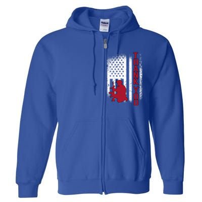 Thank You Honor The Soldiers Memorial Day Funny Gift Full Zip Hoodie