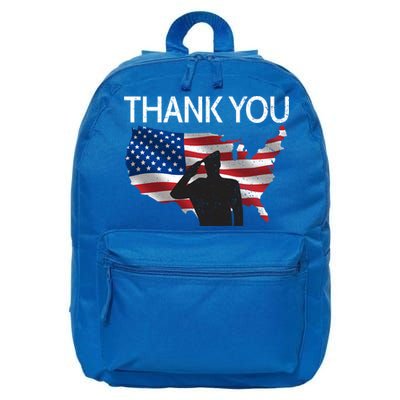 Thank You Honor The Soldiers Salute Memorial Day Gift 16 in Basic Backpack