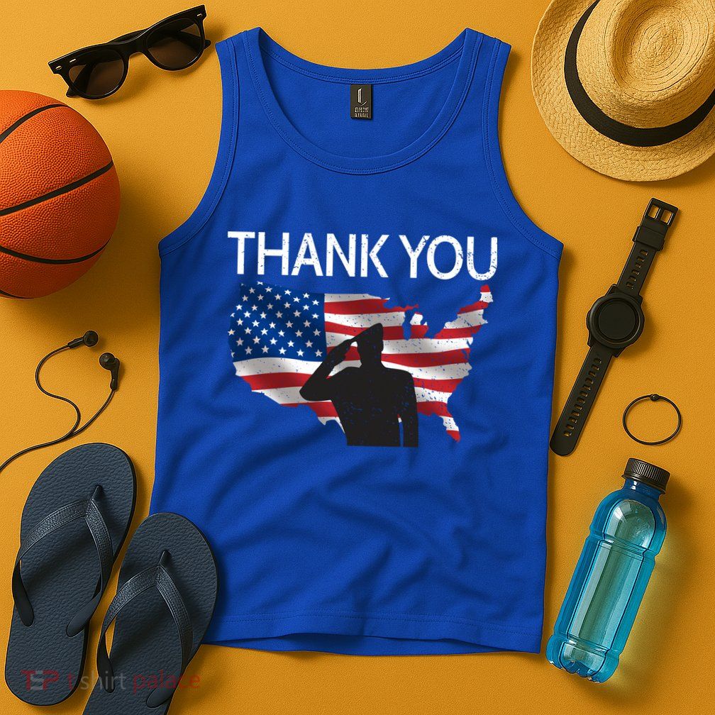 Thank You Honor The Soldiers Salute Memorial Day Gift Tank Top