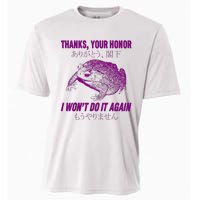 Thanks Your Honor I WonT Do It Again Frog Cooling Performance Crew T-Shirt