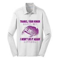 Thanks Your Honor I WonT Do It Again Frog Silk Touch Performance Long Sleeve Polo