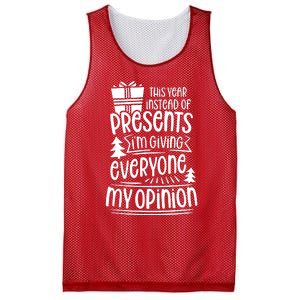 This Year Instead Of Gifts IM Giving Everyone My Opinion Mesh Reversible Basketball Jersey Tank