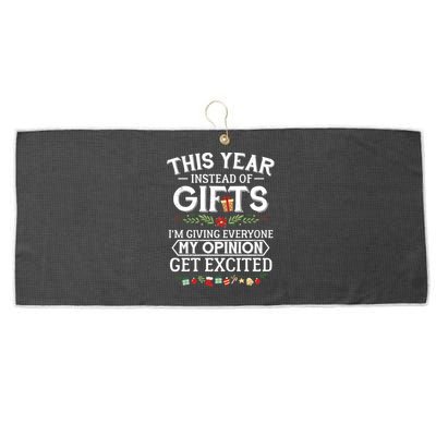 This Year Instead Of Funny Gift IM Giving Everyone My Opinion Great Gift Large Microfiber Waffle Golf Towel