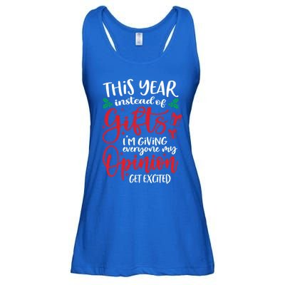 This Year Instead Of Funny Gift IM Giving My Opinion Christmas Gift Ladies Essential Flowy Tank