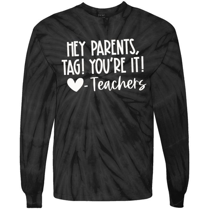 Tag YouRe It Dear Parents Tie-Dye Long Sleeve Shirt