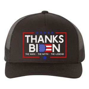 Thank You Joe Biden Man Myth Legend Usa Flag President Yupoong Adult 5-Panel Trucker Hat