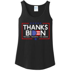 Thank You Joe Biden Man Myth Legend Usa Flag President Ladies Essential Tank