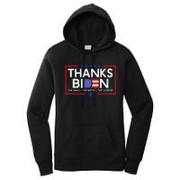 Thank You Joe Biden Man Myth Legend Usa Flag President Women's Pullover Hoodie