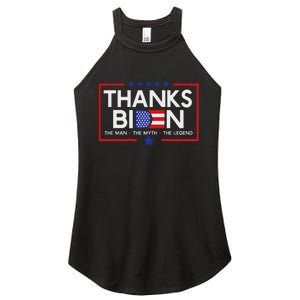 Thank You Joe Biden Man Myth Legend Usa Flag President Women's Perfect Tri Rocker Tank