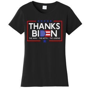 Thank You Joe Biden Man Myth Legend Usa Flag President Women's T-Shirt