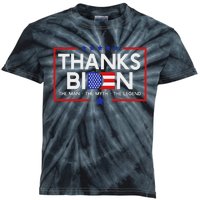 Thank You Joe Biden Man Myth Legend Usa Flag President Kids Tie-Dye T-Shirt