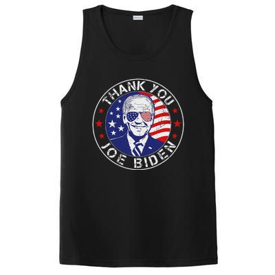 Thank You Joe Biden Usa Flag President Thanks Joe PosiCharge Competitor Tank