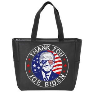 Thank You Joe Biden Usa Flag President Thanks Joe Zip Tote Bag