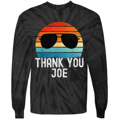 Thank You Joe Biden Thank You Joe President Sunglasses Retro Tie-Dye Long Sleeve Shirt