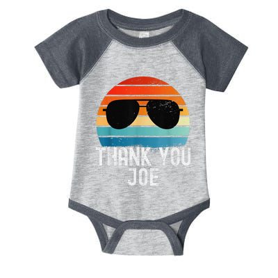 Thank You Joe Biden Thank You Joe President Sunglasses Retro Infant Baby Jersey Bodysuit