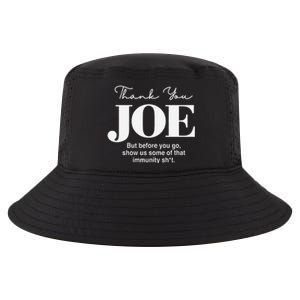 Thank You Joe! Funny Immunity Pun For President Biden Cool Comfort Performance Bucket Hat