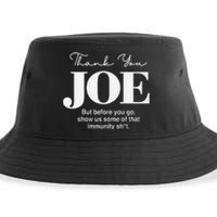 Thank You Joe! Funny Immunity Pun For President Biden Sustainable Bucket Hat