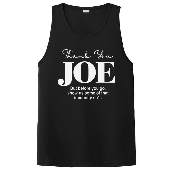 Thank You Joe! Funny Immunity Pun For President Biden PosiCharge Competitor Tank