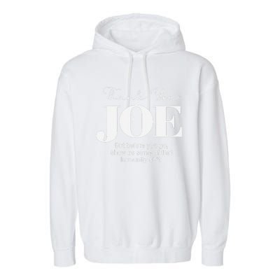 Thank You Joe! Funny Immunity Pun For President Biden Garment-Dyed Fleece Hoodie