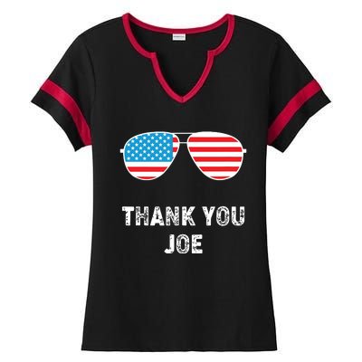 Thank You Joe Ladies Halftime Notch Neck Tee