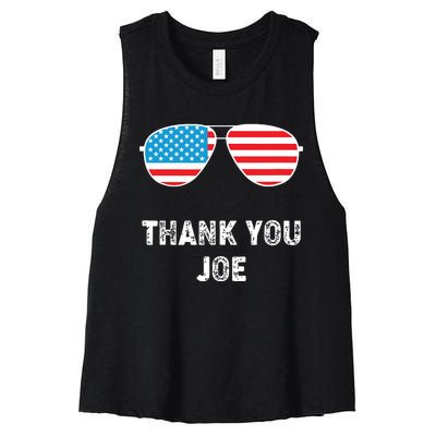 Thank You Joe Women's Racerback Cropped Tank