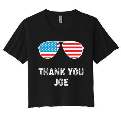 Thank You Joe Women's Crop Top Tee