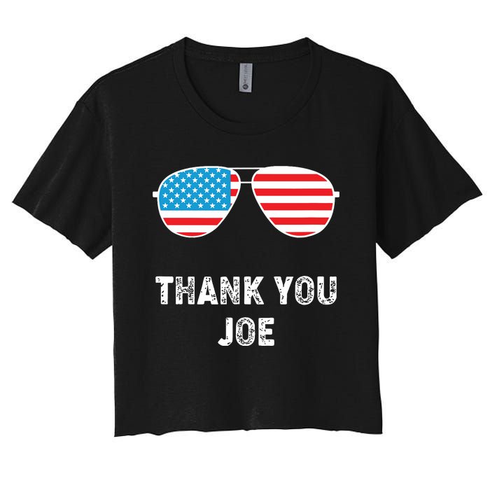 Thank You Joe Women's Crop Top Tee