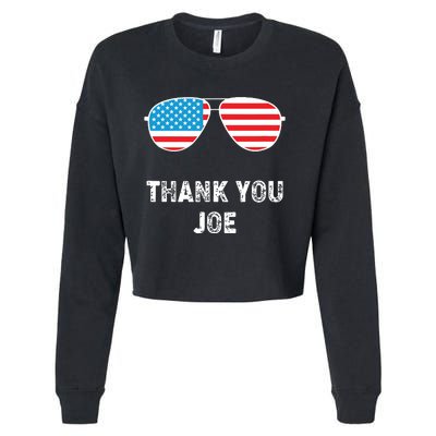 Thank You Joe Cropped Pullover Crew