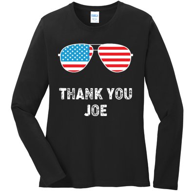 Thank You Joe Ladies Long Sleeve Shirt